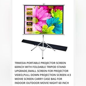 Projector Screen. Still in box. For sale on Amazon.